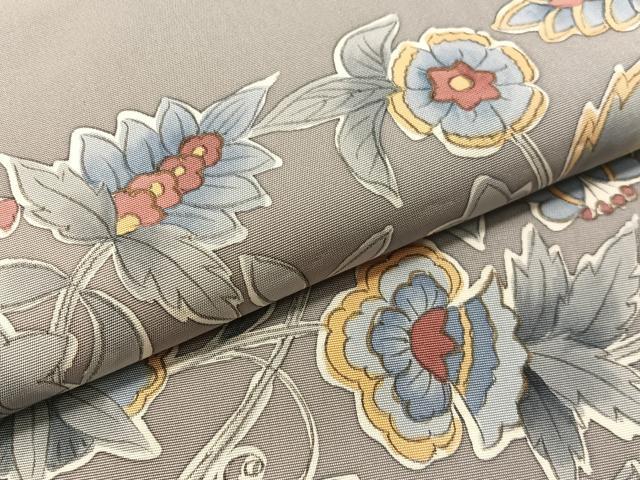 平和屋着物●塩瀬 九寸開き名古屋帯 手描き 更紗唐草文 金彩 正絹 逸品 CABG1645vp