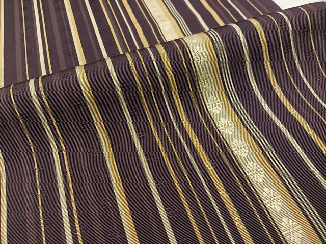 平和屋着物●本場筑前博多織 八寸名古屋帯 花織 いちご錦 正絹 逸品 CABG1669vp