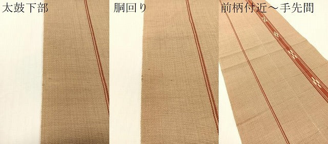 平和屋着物●沖縄県伝統工芸品 八重山ミンサー 八重山藍 手織り 八寸名古屋帯 竹富町織物謹製 献上 さが美扱い 証紙付 綿 逸品 CABG1728vp