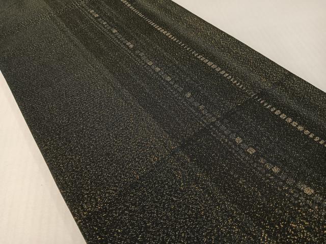 平和屋着物●両面 全通柄袋帯 市松花文 金通し地 正絹 逸品 CABG1734vp