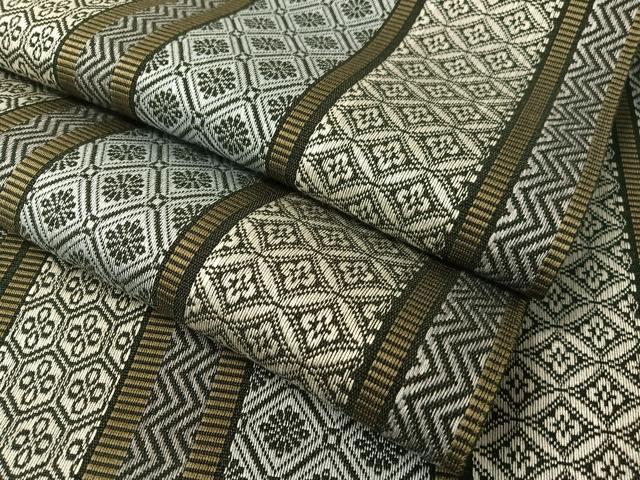 平和屋着物●本場筑前博多織 八寸名古屋帯 吉祥花間道 正絹 逸品 未使用 CABG1752vp