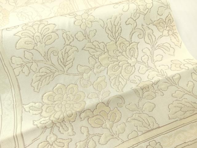 平和屋着物●六通柄 本袋帯 更紗唐草天井文 正絹 逸品 CABG1805vp