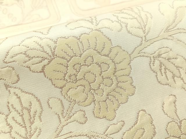 平和屋着物●六通柄 本袋帯 更紗唐草天井文 正絹 逸品 CABG1805vp