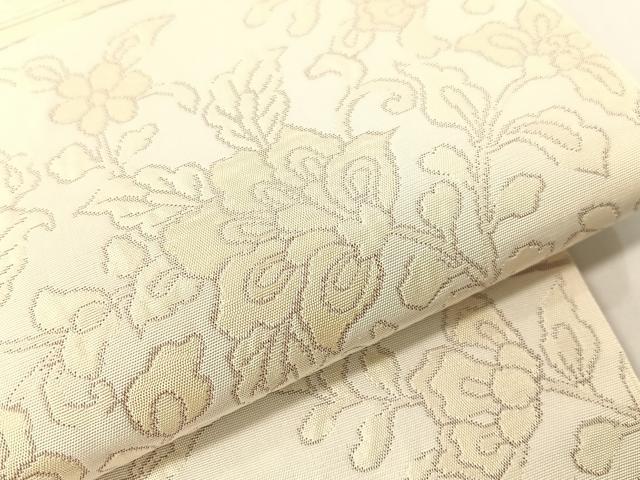 平和屋着物●六通柄 本袋帯 更紗唐草天井文 正絹 逸品 CABG1805vp
