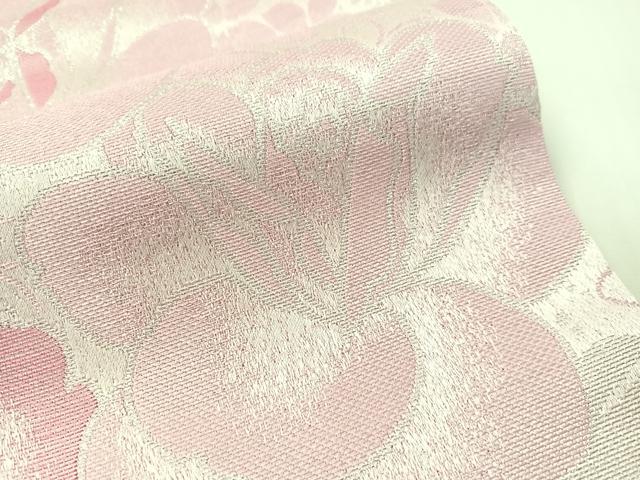 平和屋着物●H・L(アッシュエル) HENRI-LUC CHAPUIS 両面 全通柄袋帯 薔薇 銀糸 CABG1810vp