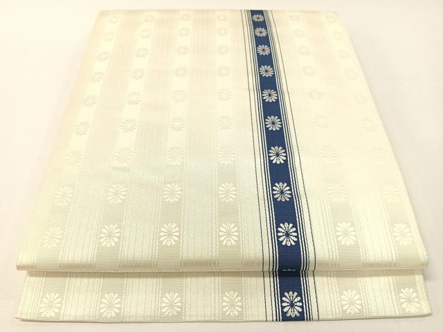 平和屋着物●本場筑前博多織 八寸名古屋帯 いちご錦 正絹 逸品 未使用 CABG1828vp
