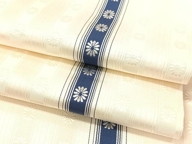 平和屋着物●本場筑前博多織 八寸名古屋帯 いちご錦 正絹 逸品 未使用 CABG1828vp