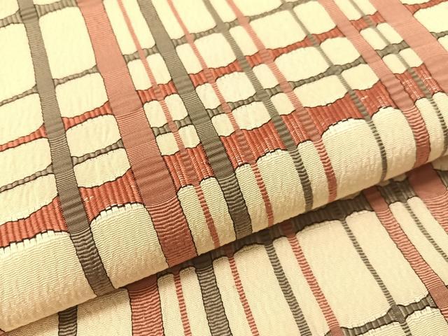 平和屋着物●全通柄 九寸名古屋帯 吉野間道 正絹 逸品 CABG1830vp