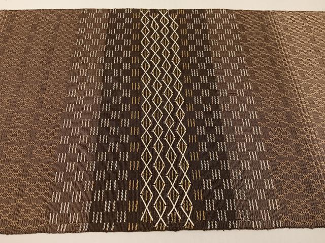 平和屋着物●八寸名古屋帯 紬地 横段文 正絹 逸品 CABG1854vp