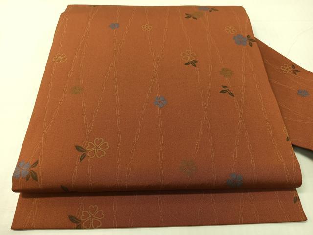 平和屋着物●全通柄 九寸名古屋帯 舞桜 正絹 逸品 CABG1917vp