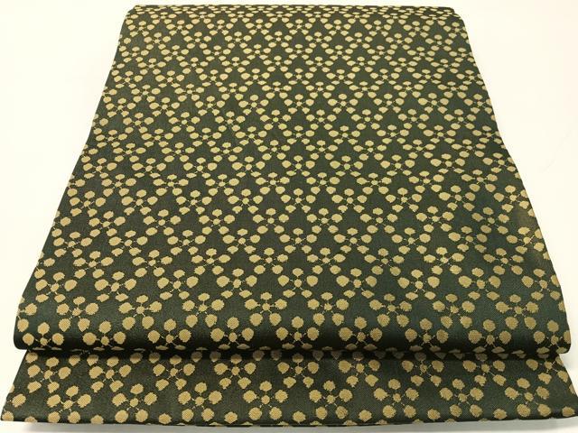 平和屋着物●龍村美術織物 九寸開き名古屋帯 利休緞子 正絹 逸品 CABG1919vp