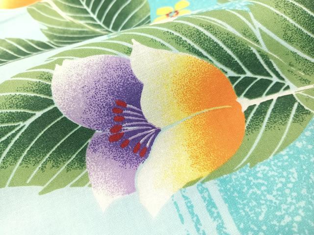 平和屋着物∴夏物 浴衣 草花間道 綿 逸品 CABG1983vp