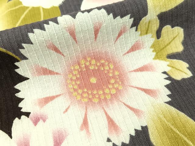 平和屋着物∴夏物 浴衣 花唐草文 金彩 綿 逸品 CABG1993vp