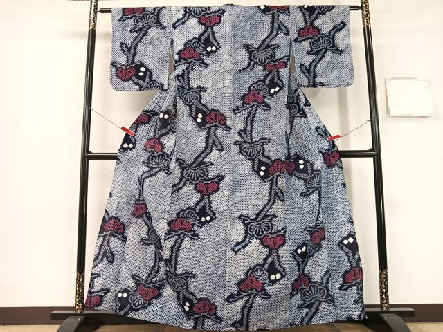 平和屋着物∴夏物 浴衣 有松鳴海絞り 松 綿 逸品 CABG1998vp