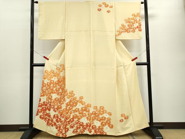 平和屋着物■訪問着 刺繍 舞花文 正絹 逸品 CABG2036ze