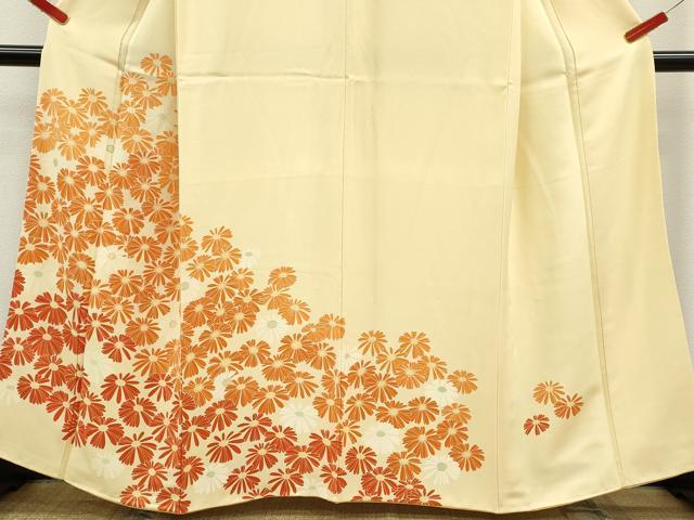 平和屋着物■訪問着 刺繍 舞花文 正絹 逸品 CABG2036ze