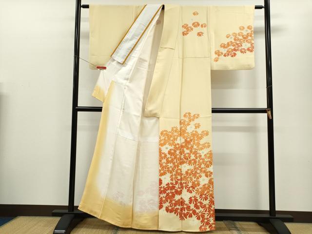 平和屋着物■訪問着 刺繍 舞花文 正絹 逸品 CABG2036ze
