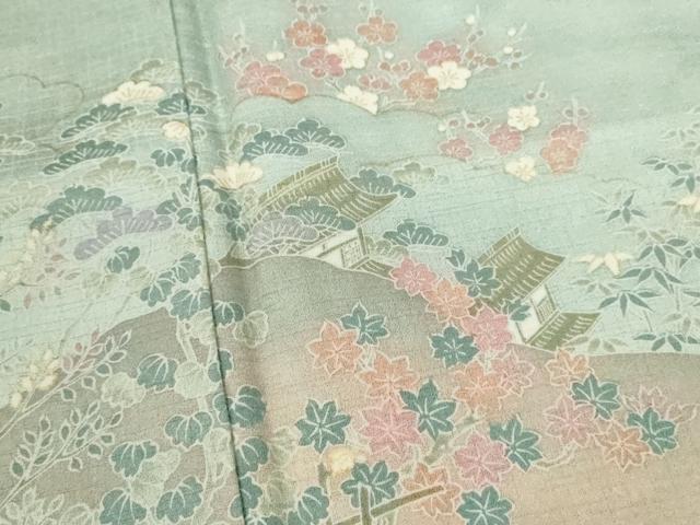 平和屋着物■訪問着 松竹梅御所解文 暈し染め 金彩 正絹 逸品 CABG2046ze