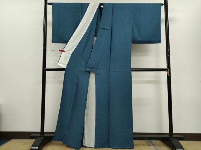 平和屋着物▽上質な色無地 単衣 舞花地紋 熨斗目花色 正絹 逸品 CABG2072ze
