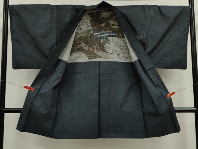 平和屋着物●男性 本場大島紬 アンサンブル 100亀甲 総詰め 正絹 逸品 CABG2109ze