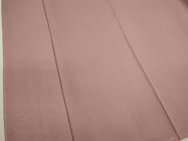 平和屋着物●上質な色無地 紋意匠 石竹色 正絹 逸品 未使用 CABG2112ze