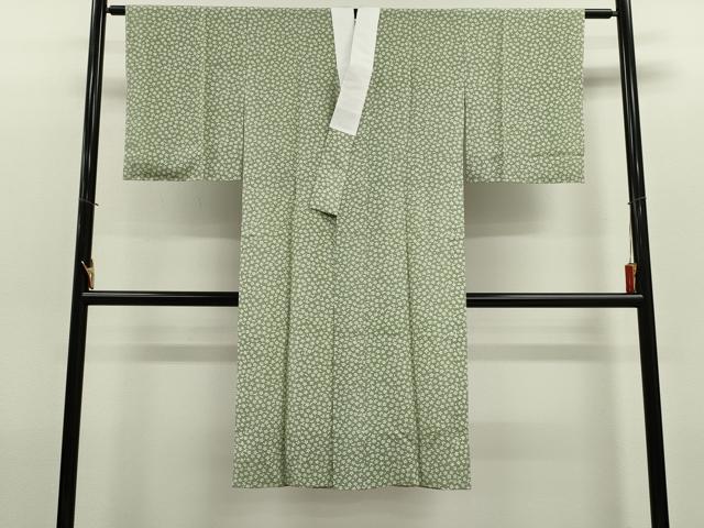 平和屋着物●長襦袢 無双仕立て 舞桜文 正絹 逸品 未使用 CABG2126ze