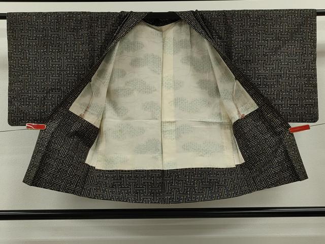 平和屋着物●本場大島紬 龍郷絣 秋名バラ アンサンブル 正絹 逸品 CABG2132ze