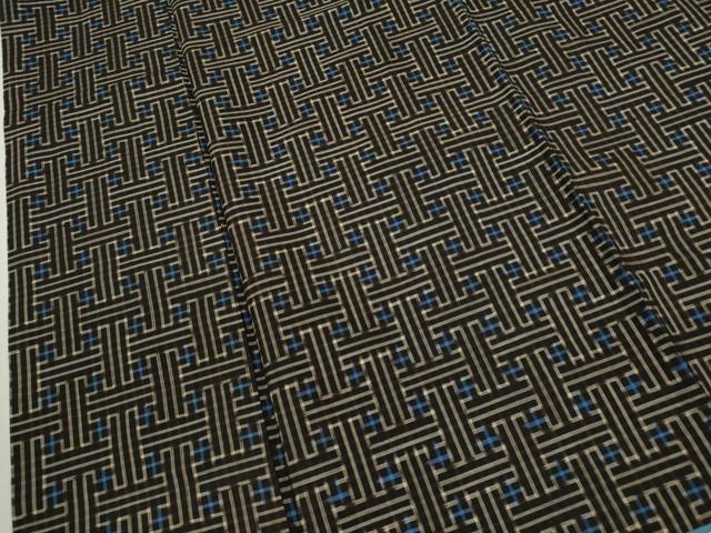 平和屋着物●本場大島紬 龍郷絣 秋名バラ アンサンブル 正絹 逸品 CABG2132ze