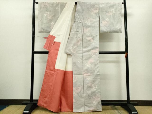 平和屋着物■上質な紬 舞蝶文 正絹 逸品 CABG2172ze