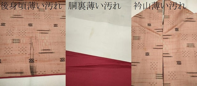 平和屋着物■上質な紬 吉祥文 正絹 逸品 CABG2200ze