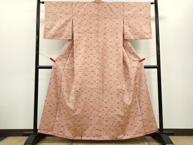 平和屋着物■上質な紬 吉祥文 正絹 逸品 CABG2200ze