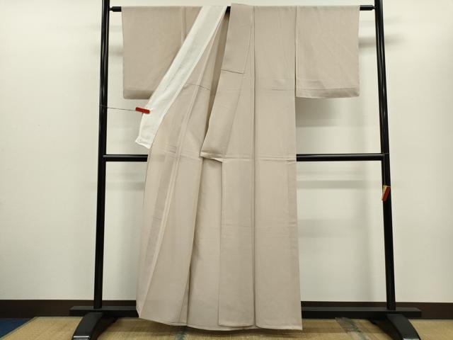 平和屋着物*夏物 色無地 絽 灰梅色 正絹 逸品 未使用 CABG2233ze