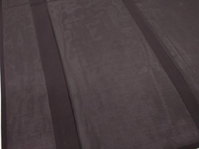 平和屋着物*夏物 色無地 絽 黒紅色 正絹 逸品 CABG2242ze