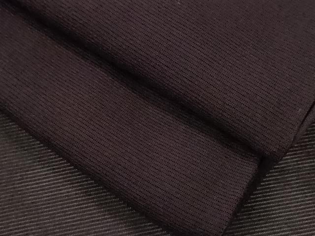 平和屋着物*夏物 色無地 絽 黒紅色 正絹 逸品 CABG2242ze