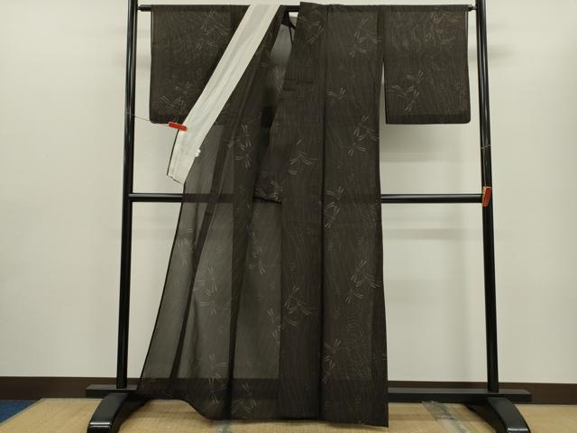 平和屋着物*夏物 本場大島紬 夏大島 9マルキ トンボ 健勝苑扱い 正絹 逸品 CABG2262ze