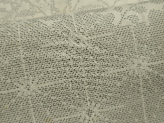 平和屋着物*夏物 本塩沢 夏塩沢 訪問着 麻の葉草花文 大丸扱い 正絹 逸品 CABG2264ze