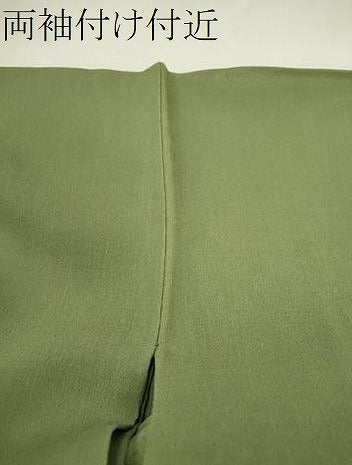 平和屋着物*夏物 色無地 紗 柳茶色 正絹 逸品 未使用 CABG2289ze