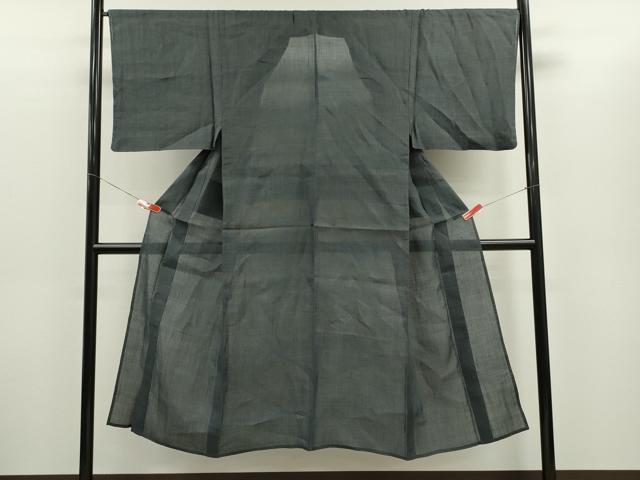 平和屋着物*夏物 男性 石川県指定無形文化財 能登上布 本麻手織上布 100亀甲 総詰め 麻 逸品 CABG2309ze