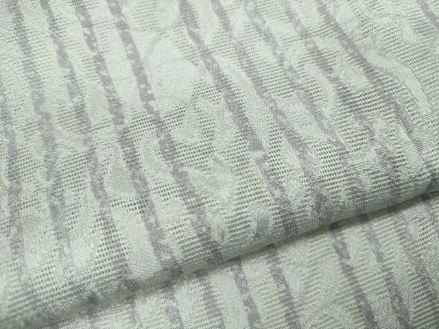 平和屋着物*夏物 小紋 縞 花唐草紋紗 暈し染め 正絹 逸品 CABG2314ze