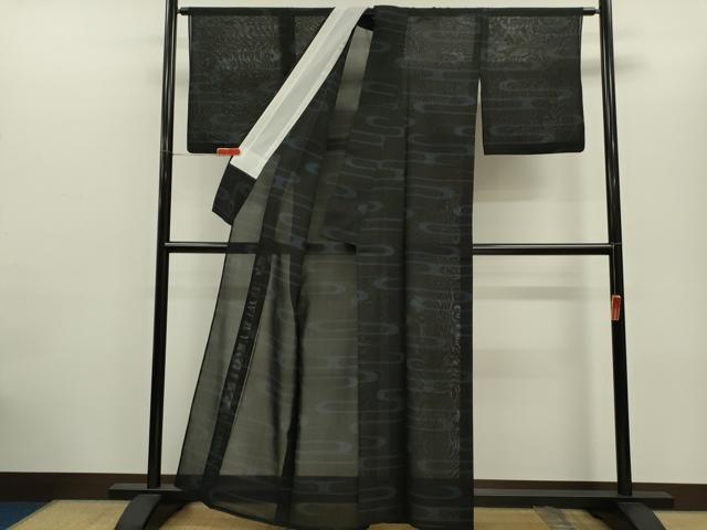 平和屋着物*夏物 大島紬 夏大島 9マルキ 流水文 正絹 逸品 CABG2318ze