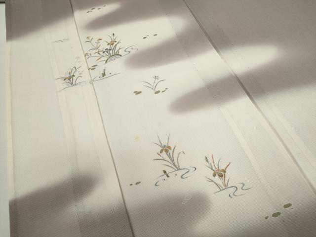 平和屋着物*夏物 訪問着 絽 友禅 籬草花文 暈し染め 正絹 逸品 CABG2352ze