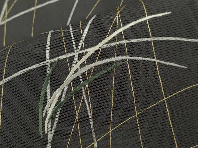 平和屋着物*夏物 訪問着 絽 刺繍 萩 金彩 正絹 逸品 CABG2353ze