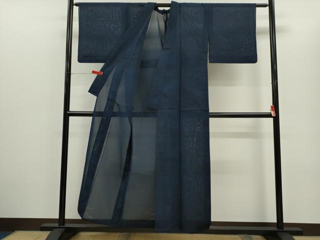 平和屋着物*夏物 小紋 松葉紋紗 暈し染め CABG2362ze