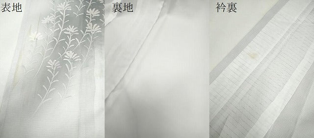 平和屋着物*夏物 訪問着 絽 手描き 枝花文 暈し染め 洗える着物 CABG2376ze