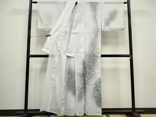 平和屋着物*夏物 訪問着 絽 手描き 枝花文 暈し染め 洗える着物 CABG2376ze