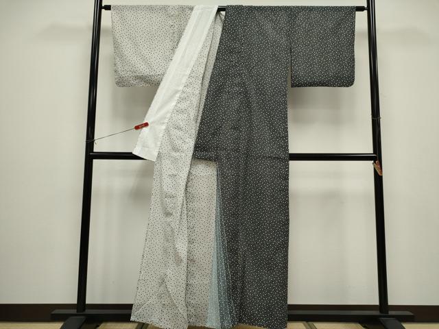 平和屋着物*夏物 訪問着 絽 大小あられ 洗える着物 CABG2379ze