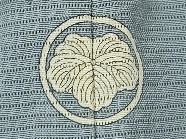 平和屋着物*夏物 色無地 絽 灰青色 正絹 逸品 CABG2385ze