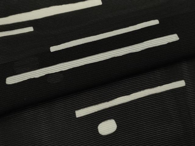 平和屋着物*夏物 訪問着 絽 吉祥文 黒地 正絹 逸品 未使用 CABG2395ze