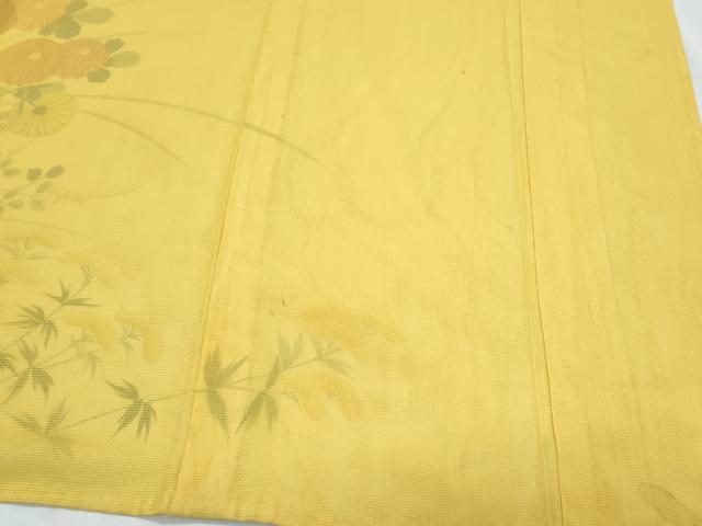 平和屋着物▽訪問着 単衣 紗袷 紗×紗 草花文 正絹 逸品 CABG2434th