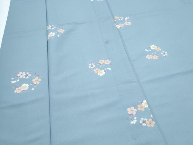 平和屋着物▽小紋 単衣 花丸文 洗える着物 CABG2438th